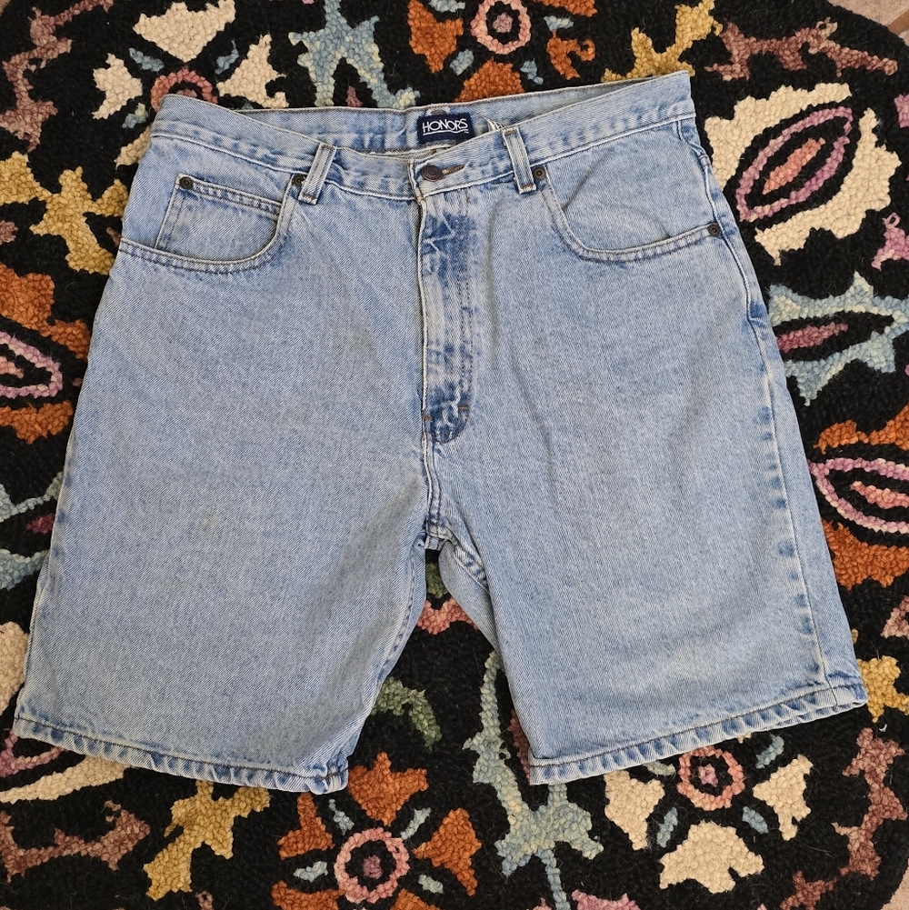 🔥🔥Y2k HONOR Light Blue Denim Men's Shorts🔥🔥 SIZE 33/34